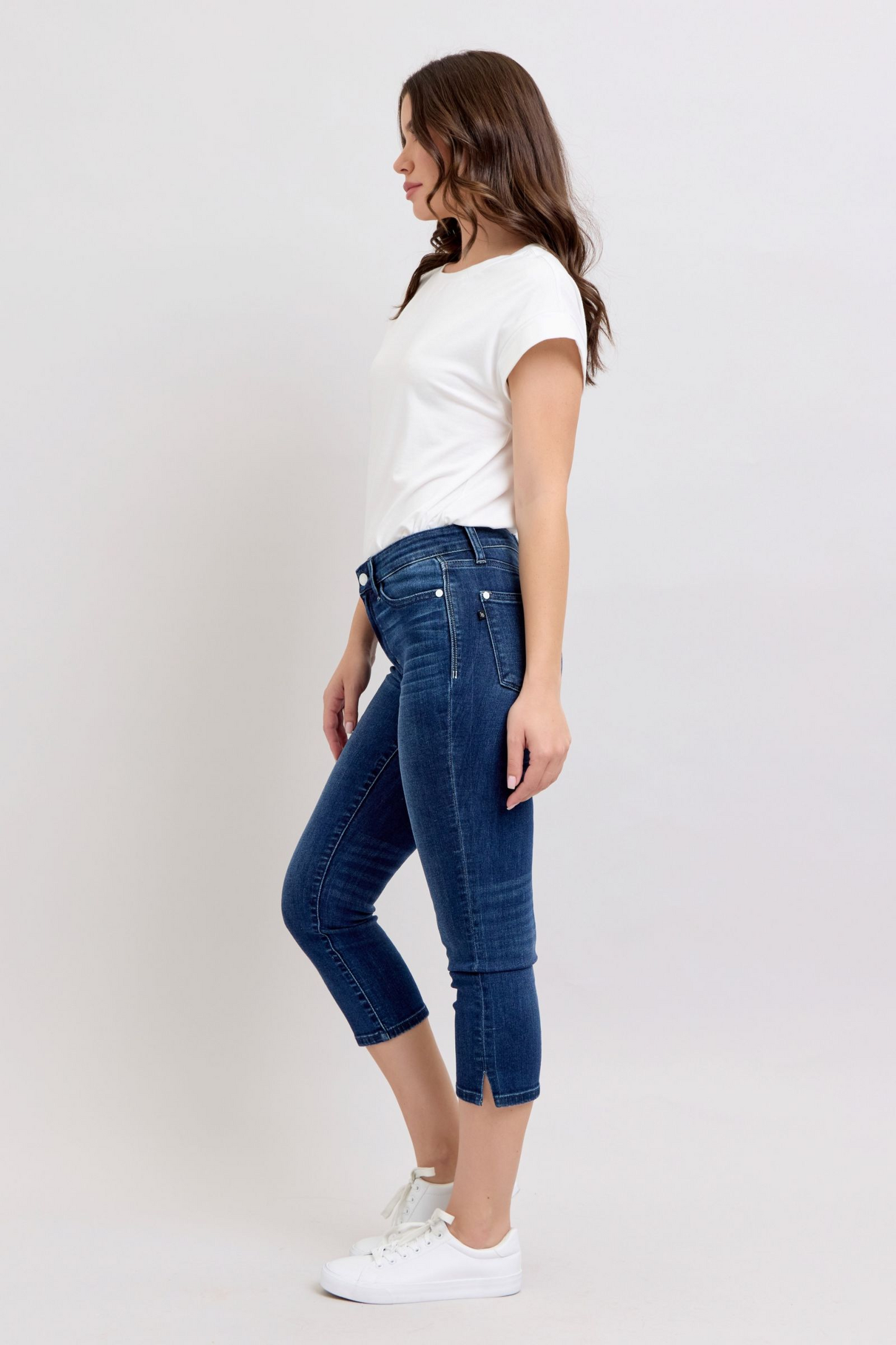 Judy Blue All For You Capris With Side Slit