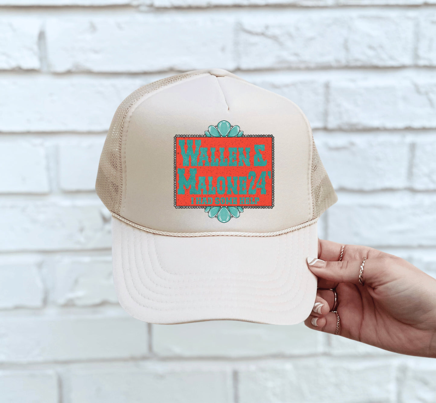 I had some help trucker hat