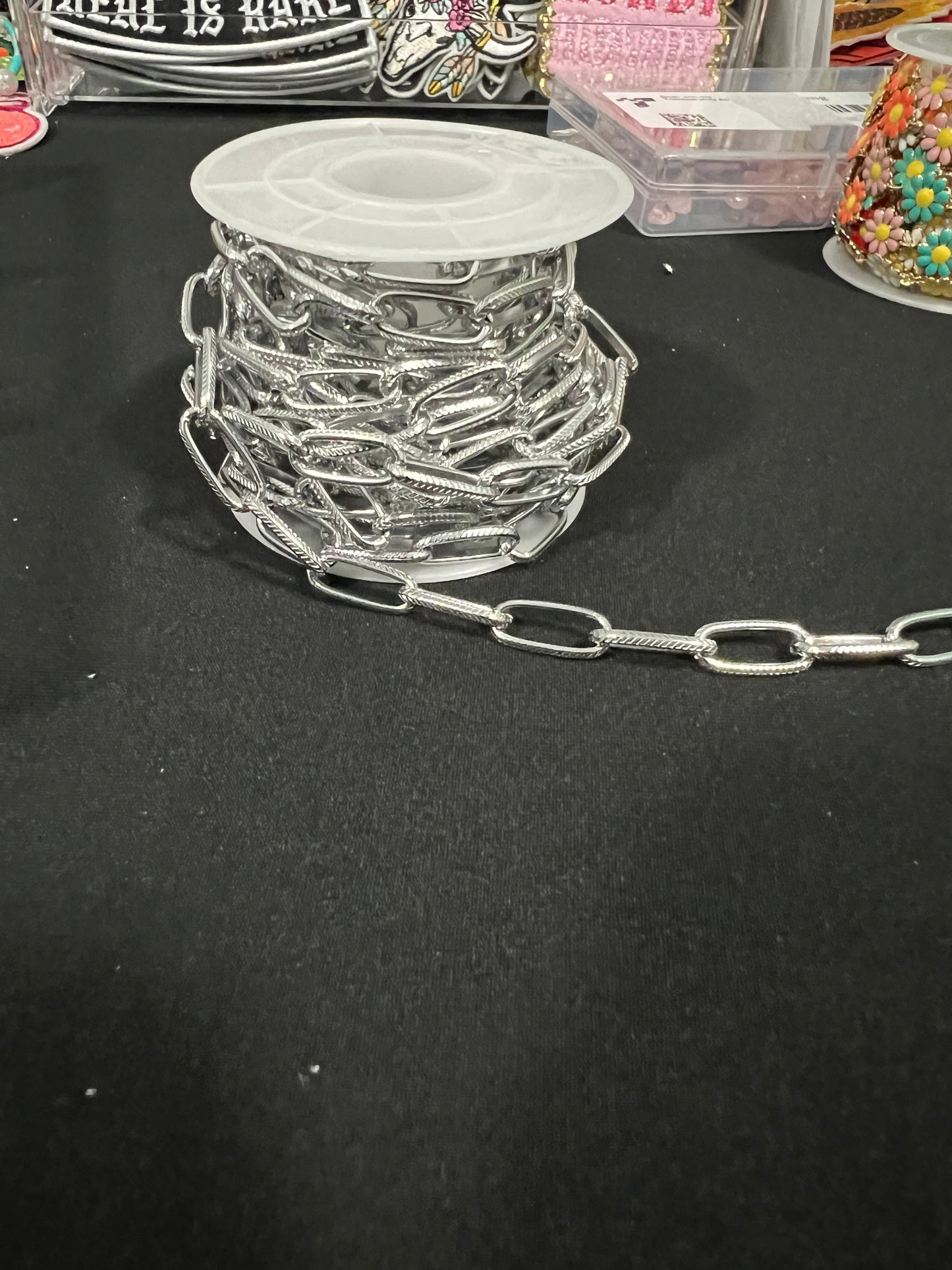 Silver Trucker Hat Chain
