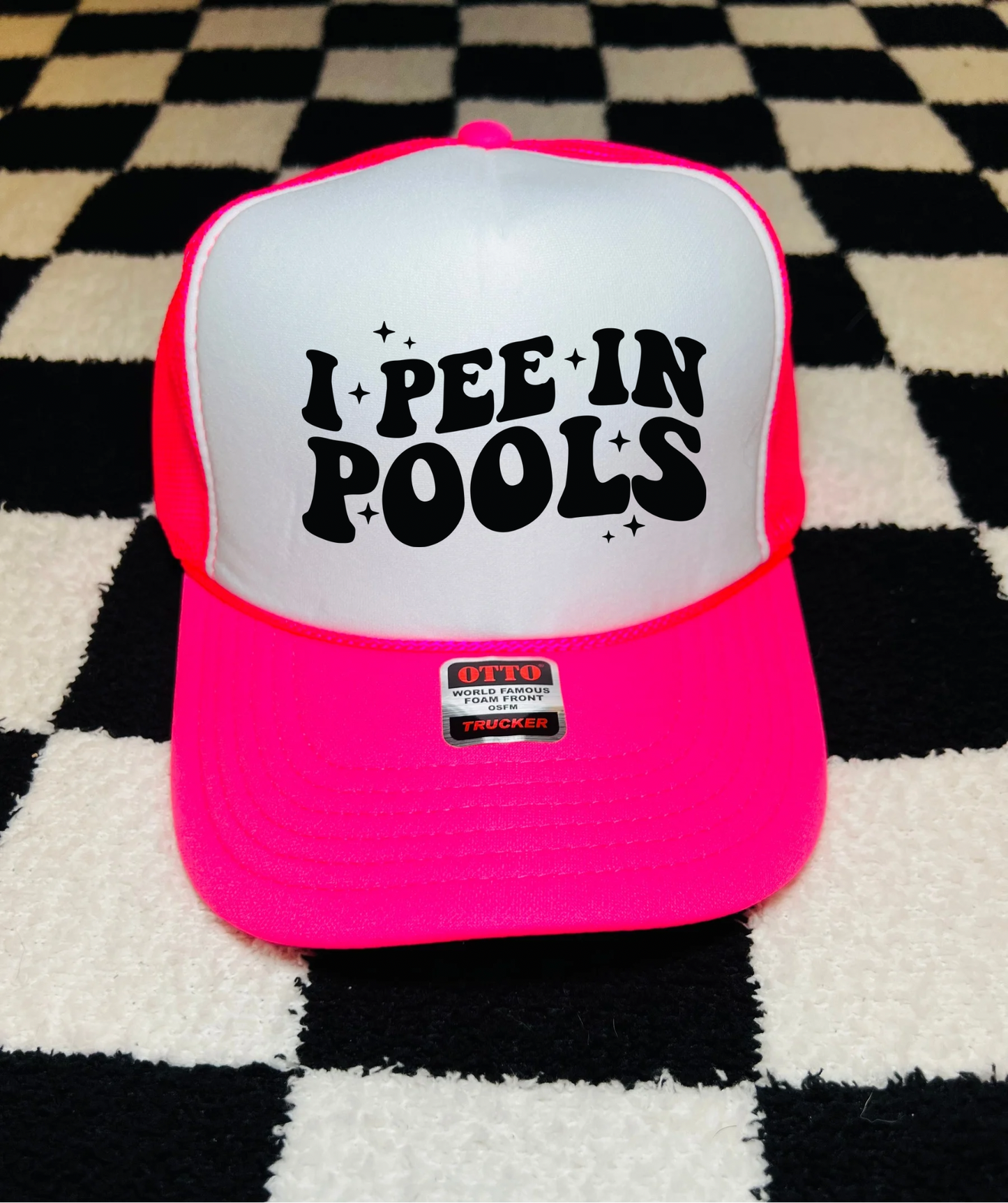 I Pee in Pools trucker hat