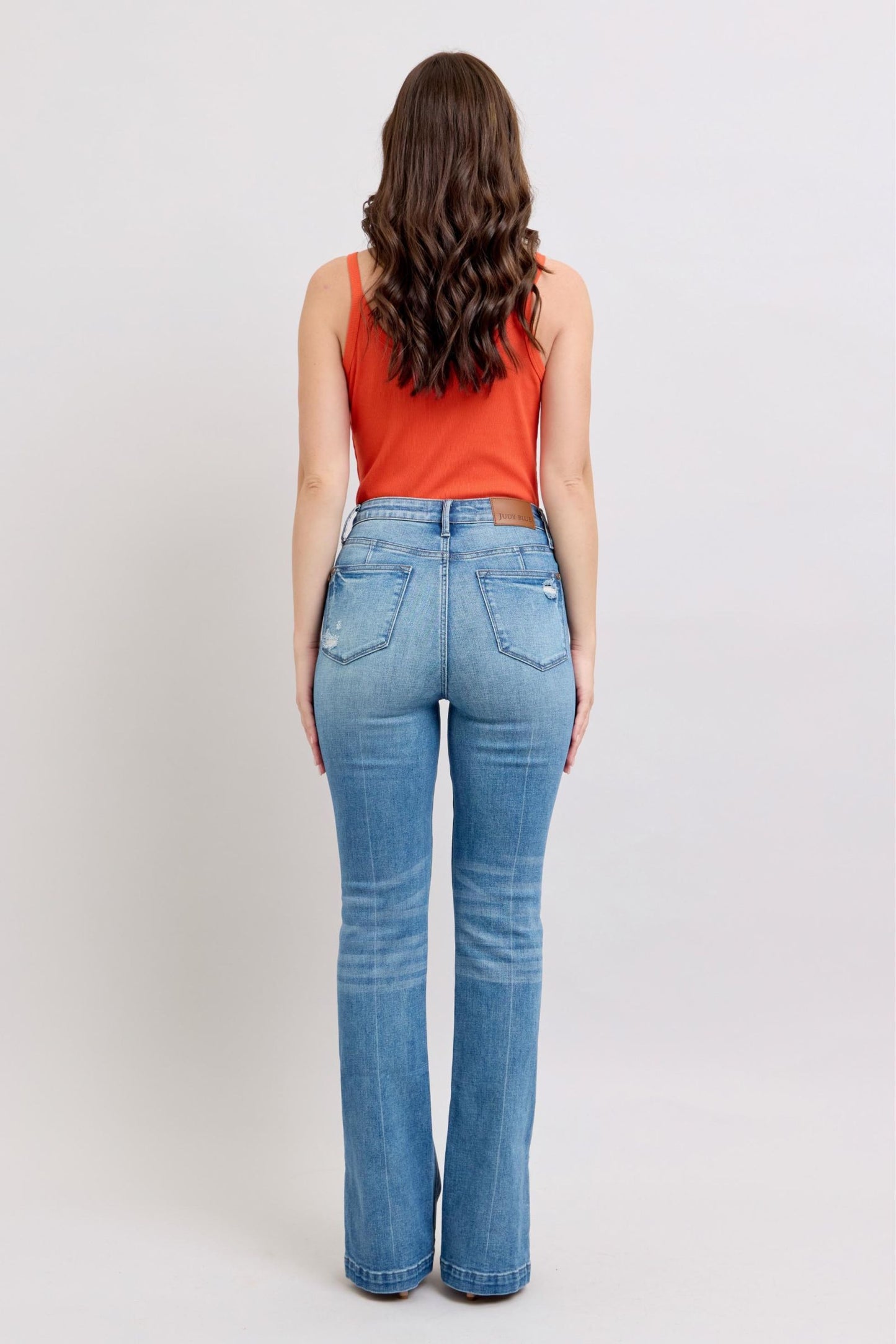 Judy Blue I'm So Flattered High Waist Tummy Control Slim Bootcut Jeans