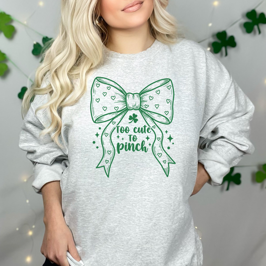 Too Cute To Pinch Graphic Crew