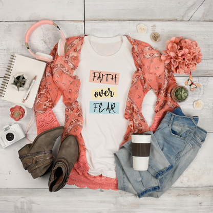 Faith Over Fear Vintage Graphic Tee