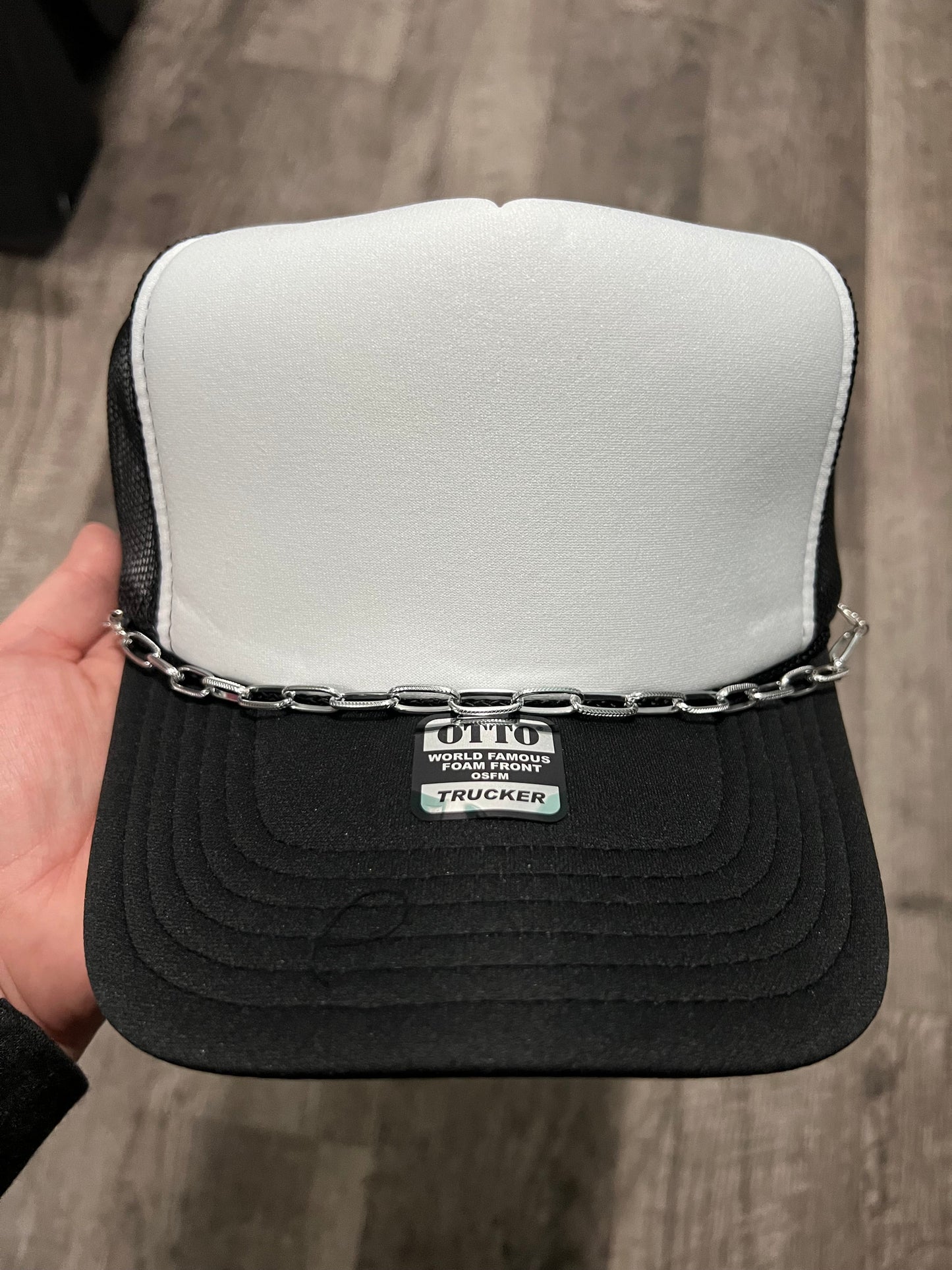 Silver Trucker Hat Chain