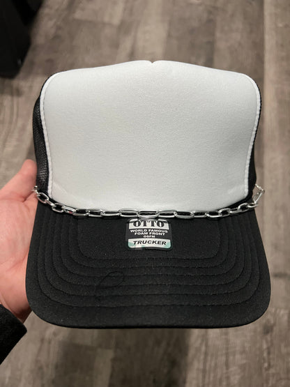 Silver Trucker Hat Chain