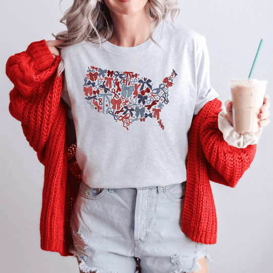 Red, White & Bows Graphic Tee