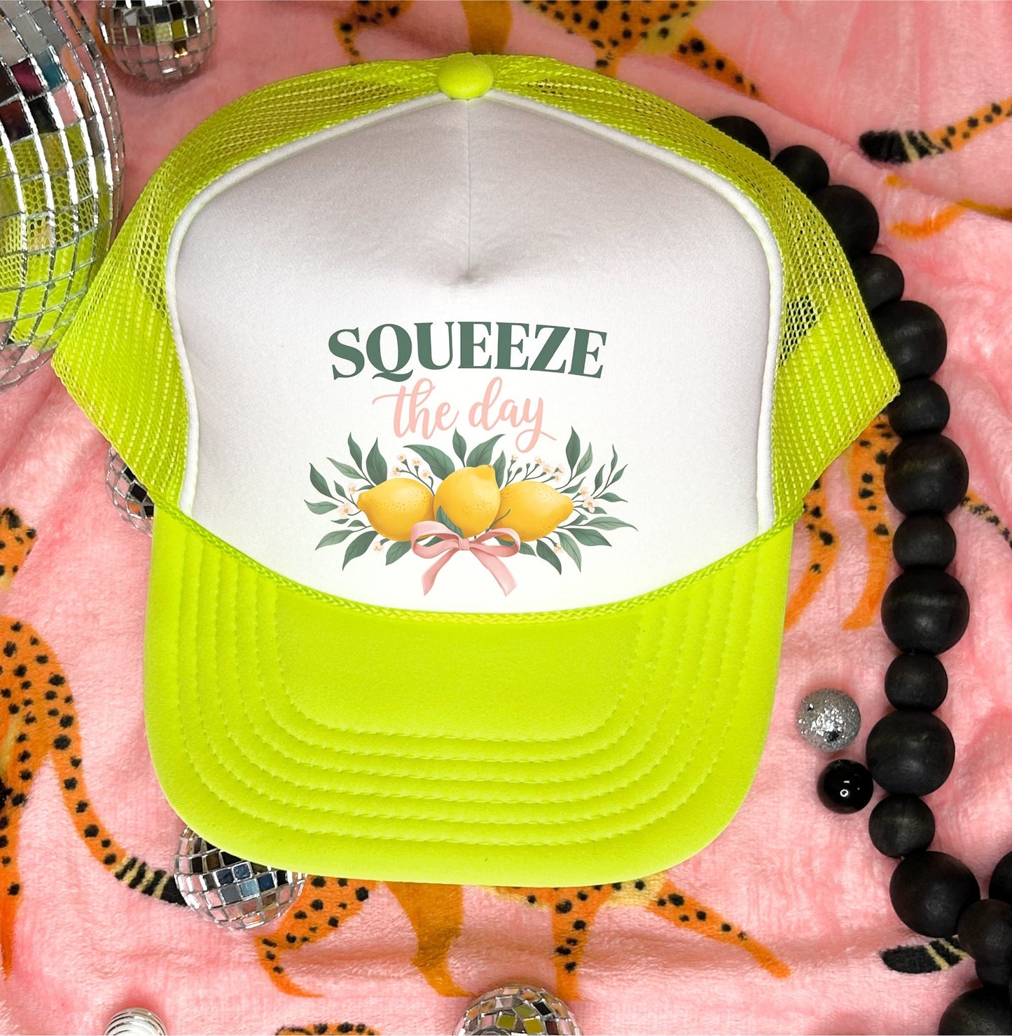 Squeeze the Day Lemon - trucker hat