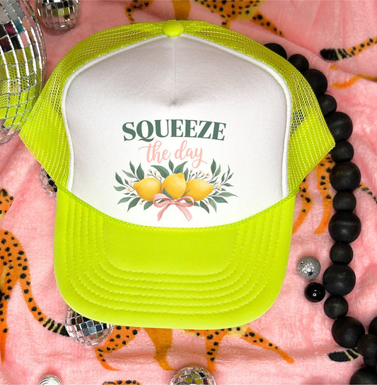 Squeeze the Day Lemon - trucker hat