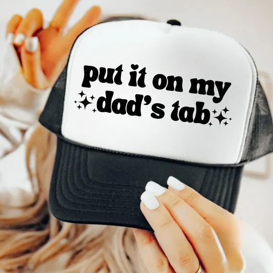 Black and white hats Put it on the tab