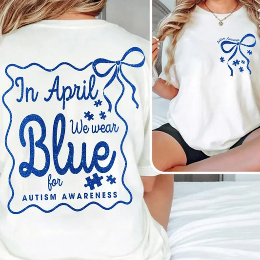 In april we wear blue