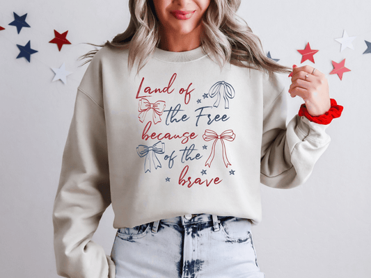 Land Of The Free Home Of The Brave Graphic Crew