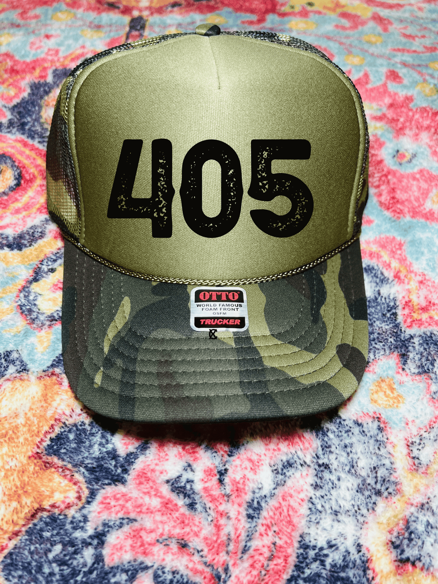 Custom Area Code trucker hat