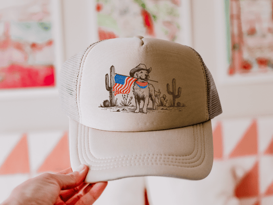 Patriotic Dog Trucker Hat