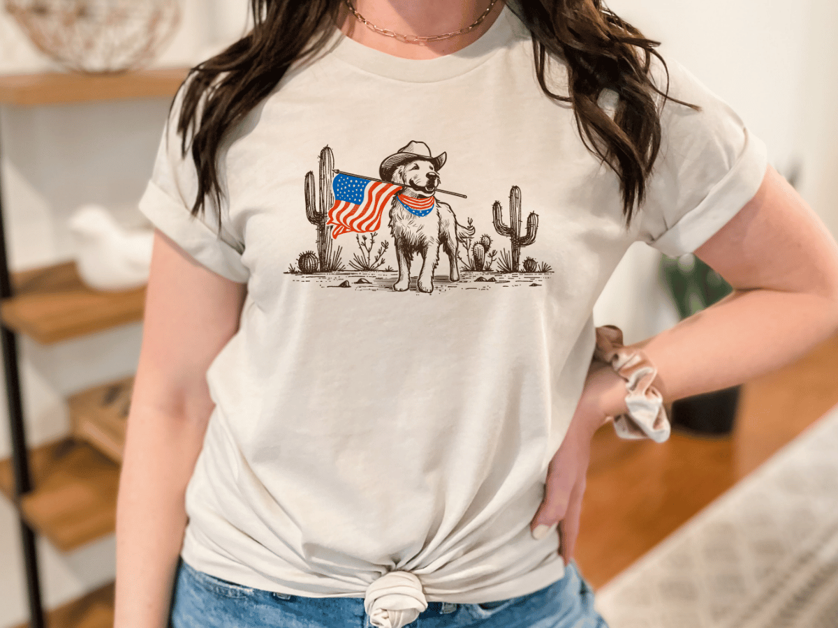 Patriotic Dog Graphic Tee
