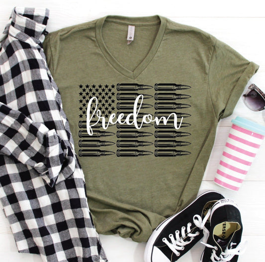 FREEDOM BULLET FLAG WS